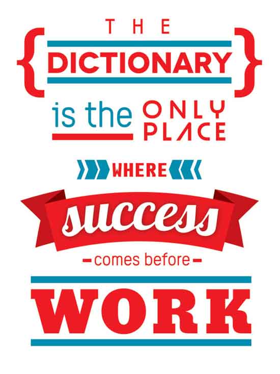 work sucess dictionary